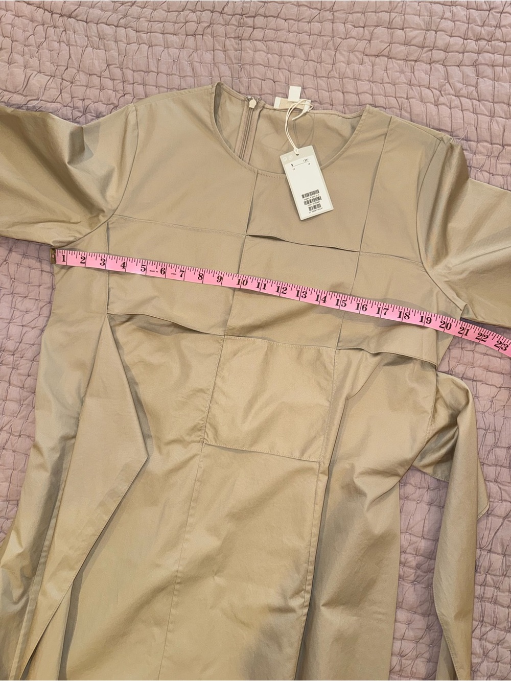 COS Beige Panelled Midi Dress - Picture 4 of 6